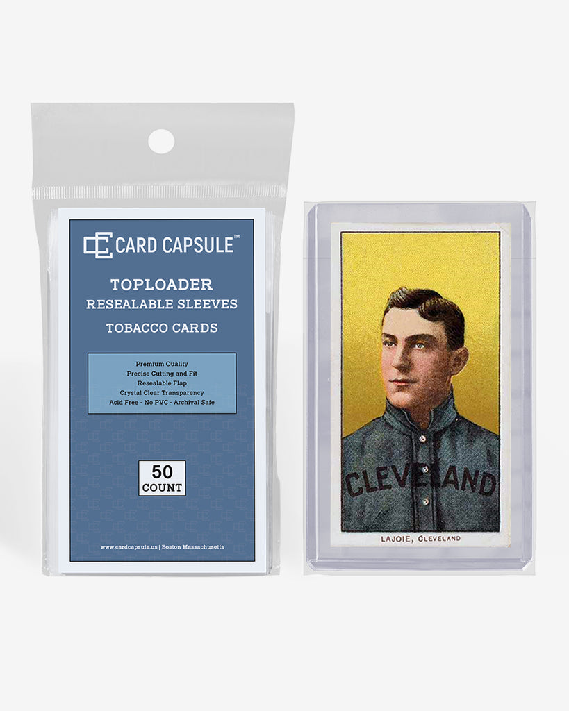 55pt Toploaders Ultra PRO Tobacco Card Protectors - 50 Toploaders & 100  Sleeves For Mini CIGAR, Allen & Ginter, T206 Cards - Clear Rigid Holders  (20 Pt.) Jumbo Card Toploader